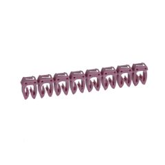 Etiqueta cab 3 para cableado de 1,5 a 2,5² - cifra 7 - violeta