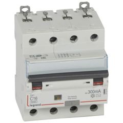 Magnetotérmico diferencial dx³ 6000/10ka - 4p- 400v~ -16 a-curva c- 300ma-tipo ac