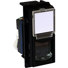 Base rj45 living now - cat. 6 - utp - dark - 1 módulo