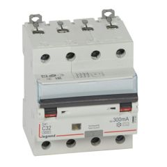 Magnetotérmico diferencial dx³ 6000/10ka - 4p- 400v~ -32 a-curva c- 300ma-tipo ac