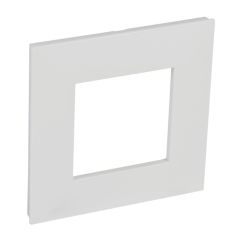 Placa embellecedora valena next de 1 elemento de color blanco