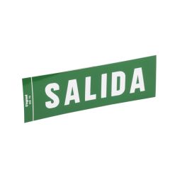 Etiqueta de señalización salida