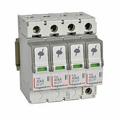 Descargador de sobretensiones de baja tensi&oacute;n tipo t2 imax 40ka/polo - 4p