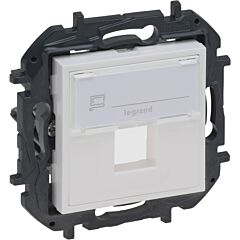 Adaptador individual para conectores rj45 tipo keystone niloé step - blanco mate
