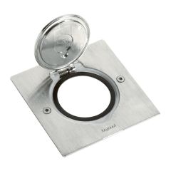 Caja ip44 suelo y mobiliario - 2 módulos - inox