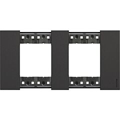 Placa embellecedora living now de color dark - 2 x 2 módulos