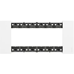 Placa embellecedora living now de color blanco - 6mod