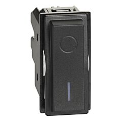 Interruptor bipolar living now - iluminable - 16ax - 250vca - dark - 1mod
