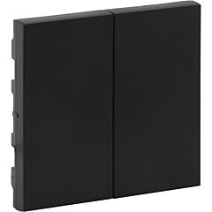 Tecla niloé step - doble - interruptor y conmutador - negro mate