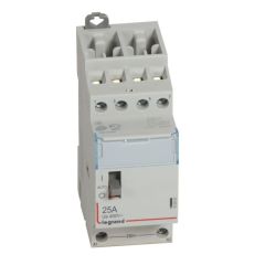 Contactor con bobina 230 v~ - 4p - 250 v~ - 25a - 4 na - 2 módulos
