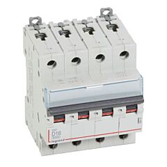 Magnetotérmico dx³ 6000/10ka - 4p - 400v~ - 16a - curva d