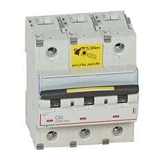 Magnetot&eacute;rmico dx&sup3; 10000/16ka - 3p - 400v~ - 80a - curva c