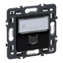 Base informática rj45 valena next - cat.6 - utp - individual - conexión rápida toolless - dark