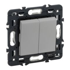 Interruptor valena next - doble - unipolar - 10 ax - 230v~ - aluminio