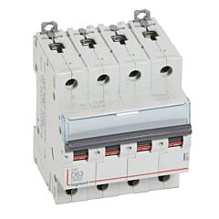 Magnetotérmico dx³ 6000/10 ka - 4p - 400 v~ - 63a - curva d