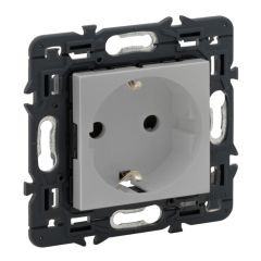 Base de corriente valena next - 2p+t con obturadores - bornes con tornillos - 10/16a - 230v~- aluminio