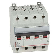 Magnetotérmico dx³ 6000/10ka - 4p - 400v~ - 10a - curva d