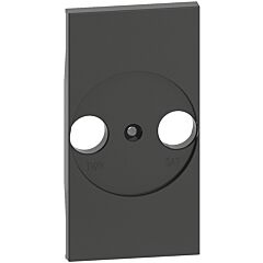 Frontal adaptador universal bases de televisión living now - dark - 2 módulos
