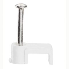 Grapillones fixfor para cable plano 2x1mm², l. 20mm - blanco