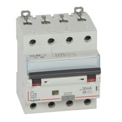 Magnetotérmico diferencial dx³ 6000/10ka - 4p- 400v~ -25 a-curva c- 30ma-tipo ac