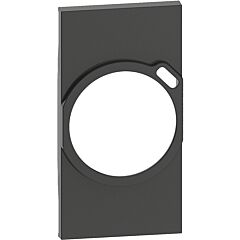Frontal base de corriente con usb living now - dark - 2mod