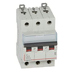 Magnetotérmico dx³ 6000/10 ka - 3p - 400 v~ - 63a - curva c