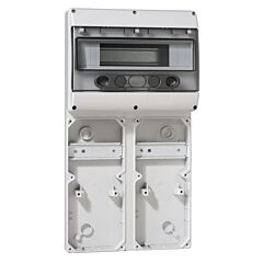 Combinado p17 para 2 placas de 280x125mm. carril din 12mod de 17,5mm, 16a
