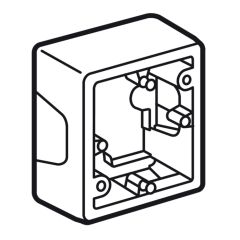 Caja de instalación en superficie valena de color blanco - 1 elemento