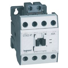 Contactores tetrapolares ctx³ - sin contacto auxiliar - 40/22a - 230 v~