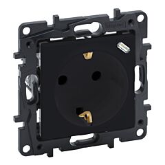 Base de corriente niloé step - 2p+t - usb c - negro mate