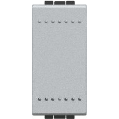 Pulsador luminoso livinglight 10a - 250 v~ - borne auto - 1 módulo - tech