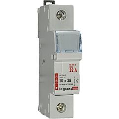 Cortacircuito seccionable - 1p - cartucho fusible cilíndrico 10x38