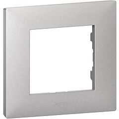 Placa embellecedora niloé step de 1 elemento de color aluminio