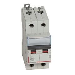 Magnetot&eacute;rmico dx&sup3; 6000/10ka - 2p - 230/400v~ - 10a - curva d