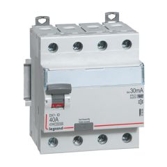 Interruptor diferencial dx³ - 4p- 400v~- 40a - tipo hpi - 30ma - 4 módulos