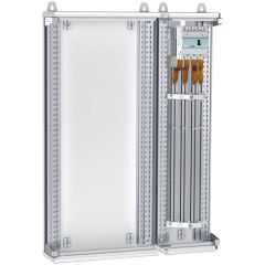 Barra aluminio en c - 250a - alt. 1600mm - para cajas/armarios xl³ 400+w1450