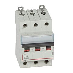 Magnetot&eacute;rmico dx&sup3; 6000/10ka - 3p - 400v~ - 10a - curva c