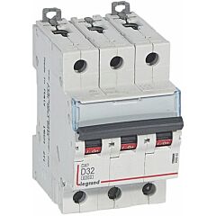 Magnetot&eacute;rmico dx&sup3; 6000/10ka - 3p - 400v~ - 32a - curva d