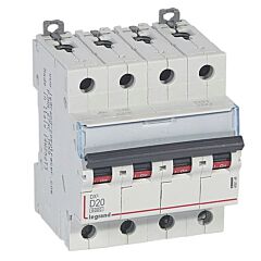 Magnetotérmico dx³ 6000/10 ka - 4p - 400 v~ - 20a - curva d