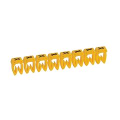 Etiqueta cab 3 para cableado de 1,5 a 2,5² - letra mayúscula x