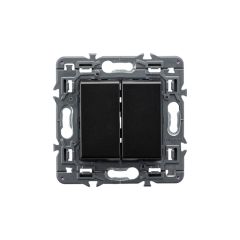 Conmutador valena next - doble - unipolar - 10 ax - 230v~ - dark