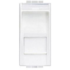 Base rj45 livinglight - cat. 6 - utp - 1 módulo - blanco