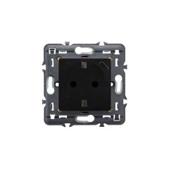 Valena next 1 toma de corriente 2p+t estándar alemana + usb tipo c - dark