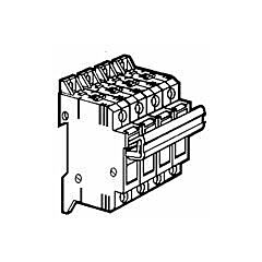 Cortacircuitos seccionable - sp 38 - 3p+n equipado - cartucho fusible 10x38