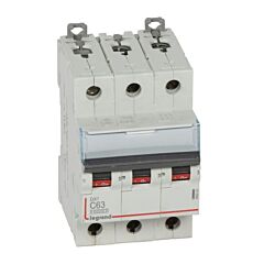 Magnetot&eacute;rmico dx&sup3; 10000/16ka - 3p - 400v~ - 63a - curva c