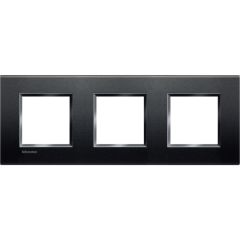 Placa embellecedora livinglight de colora ntracita - 2x3mod