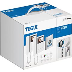 Kit video 2 viviendas 2 hilos, placa sfera new hq y dos monitores serie 8 