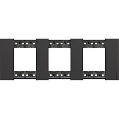 Placa embellecedora living now de color dark - 2 x 3 módulos
