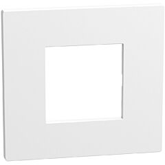Placa embellecedora light now - 2 módulos - blanco