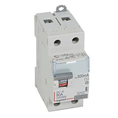 Interruptor diferencial dx³ - 2p - 230v~ - 80a - tipo ac - 300ma - 2mod
